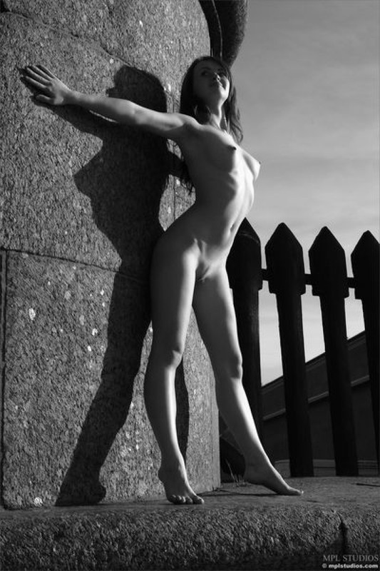 Стрит‑арт художница позирует в неглиже у памятника в Питере 4 фото Стрит‑арт художница позирует в неглиже у памятника в Питере 4 фото