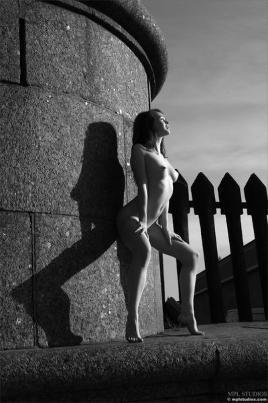 Стрит‑арт художница позирует в неглиже у памятника в Питере 10 фото Стрит‑арт художница позирует в неглиже у памятника в Питере 10 фото